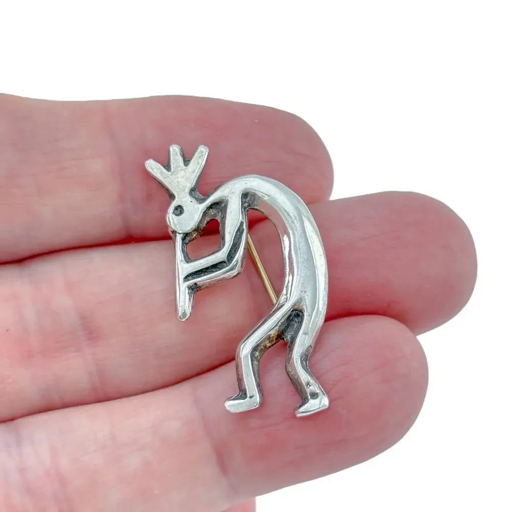 Vintage Sterling Silver 925 Kokopelli Pin